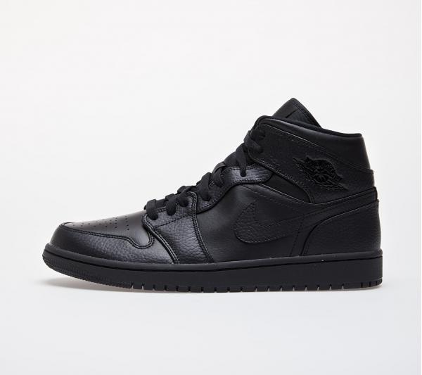 Jordan Air 1 Mid Black/ Black-Black