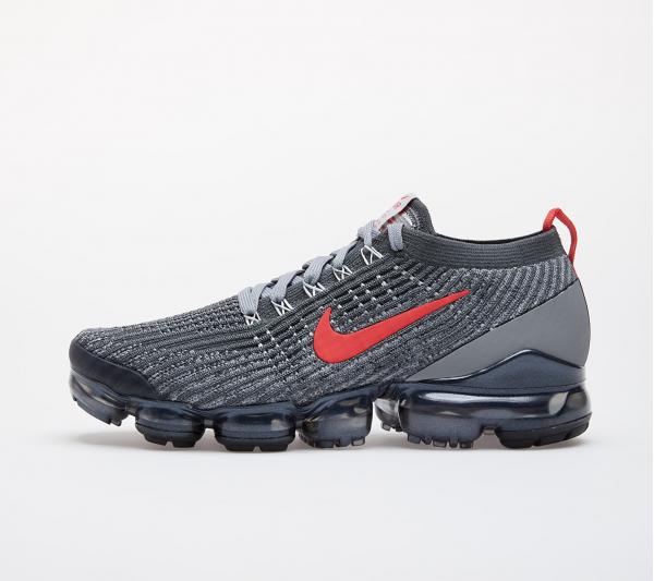 Nike Air Vapormax Flyknit 3 Iron Grey/ Track Red-Particle Grey