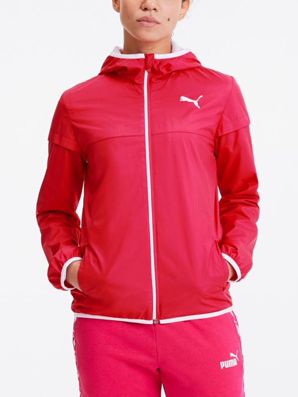 Bunda Puma Essentials Solid Windbreaker Růžová