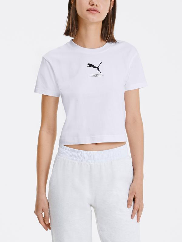 Tričko Puma Nu-Tility Fitted Tee Bílá