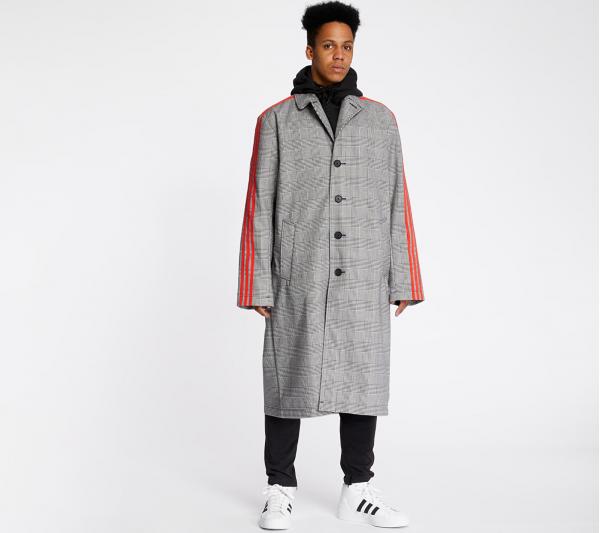 adidas x 424 Trench Coat White/ Black/ Red