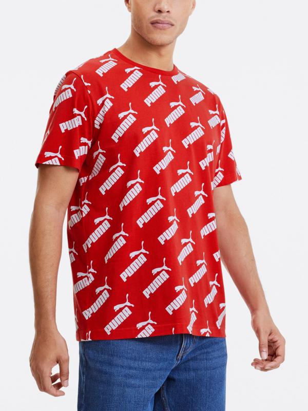 Tričko Puma Amplified Aop Tee Červená