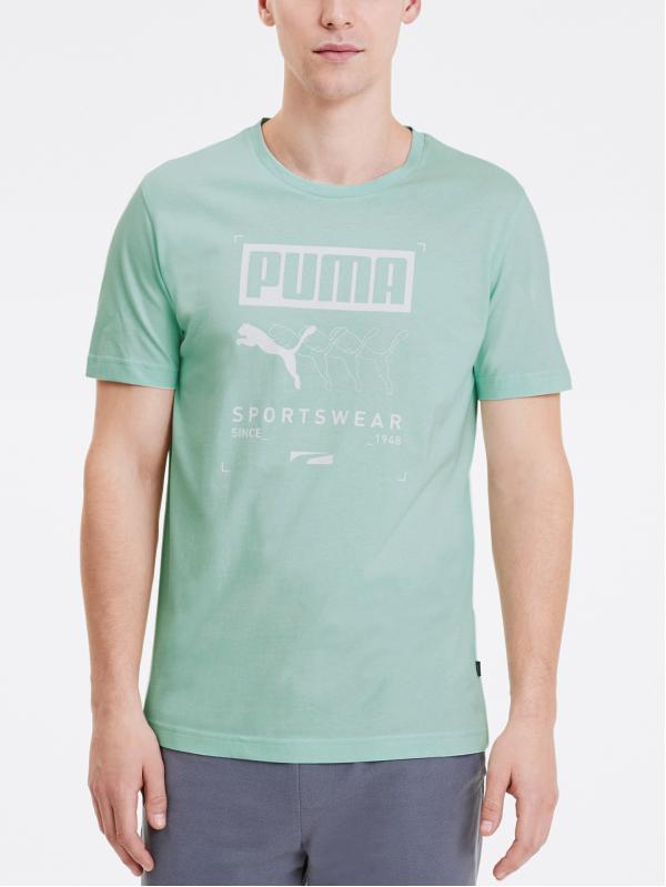 Tričko Puma Box Tee Zelená