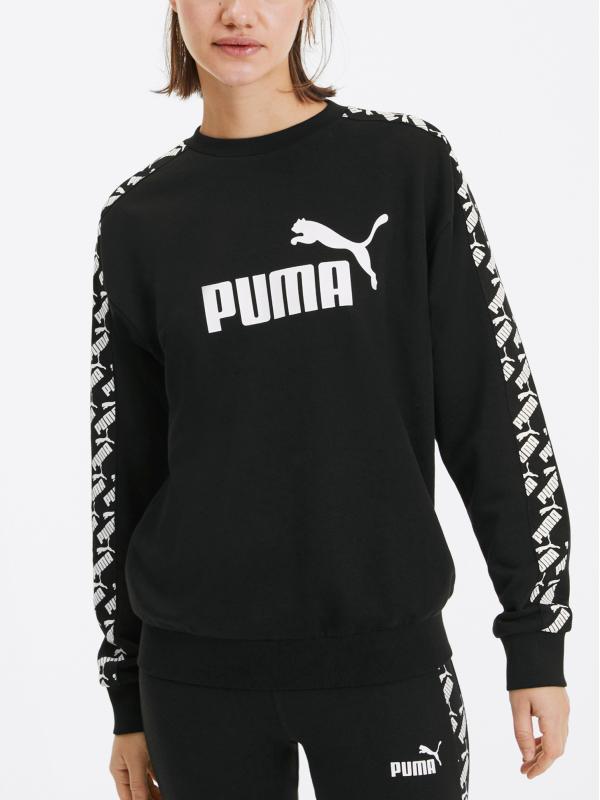 Mikina Puma Amplified Crew Sweat Tr Černá