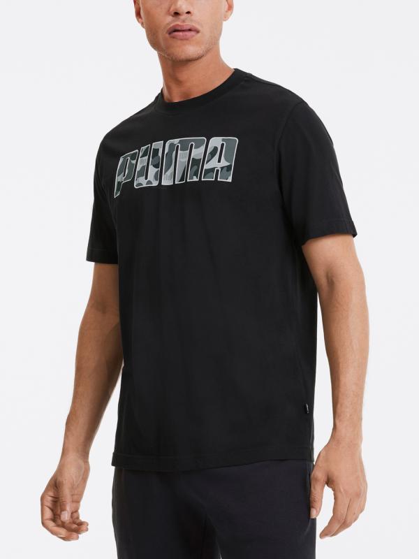 Tričko Puma Rebel Camo Fill Tee Černá