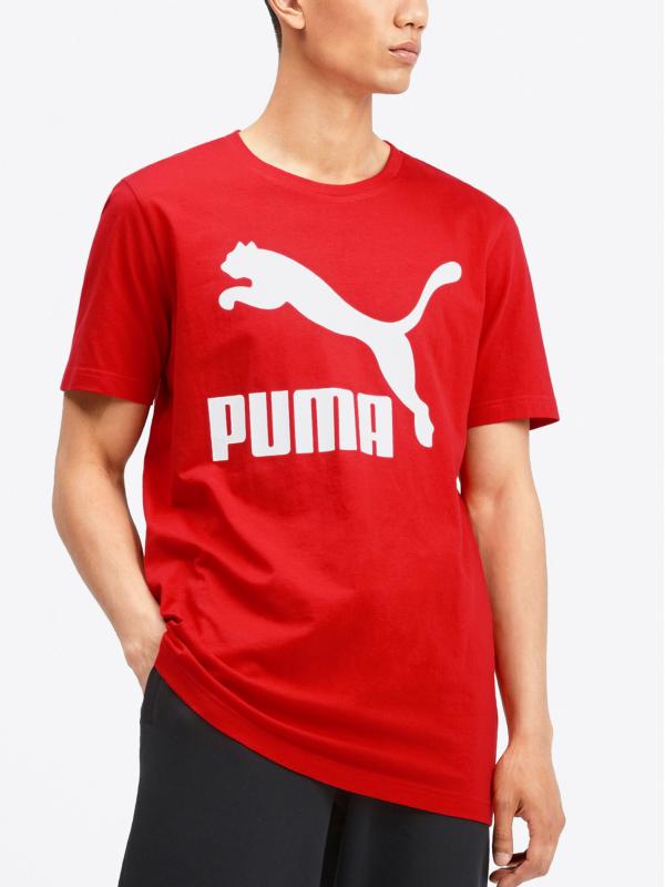 Tričko Puma Classics Logo Tee Červená
