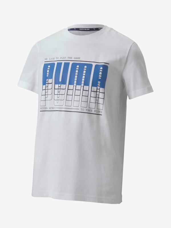 Tričko Puma Active Sports Graphic Tee Šedá