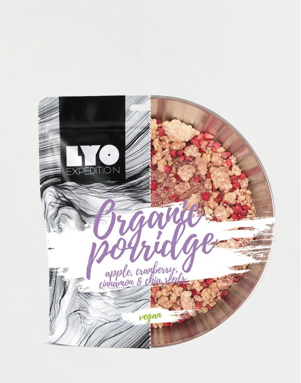 Lyo Food Ovesná kaše s jablky, brusinkami, skořicí a chia semínky 250g