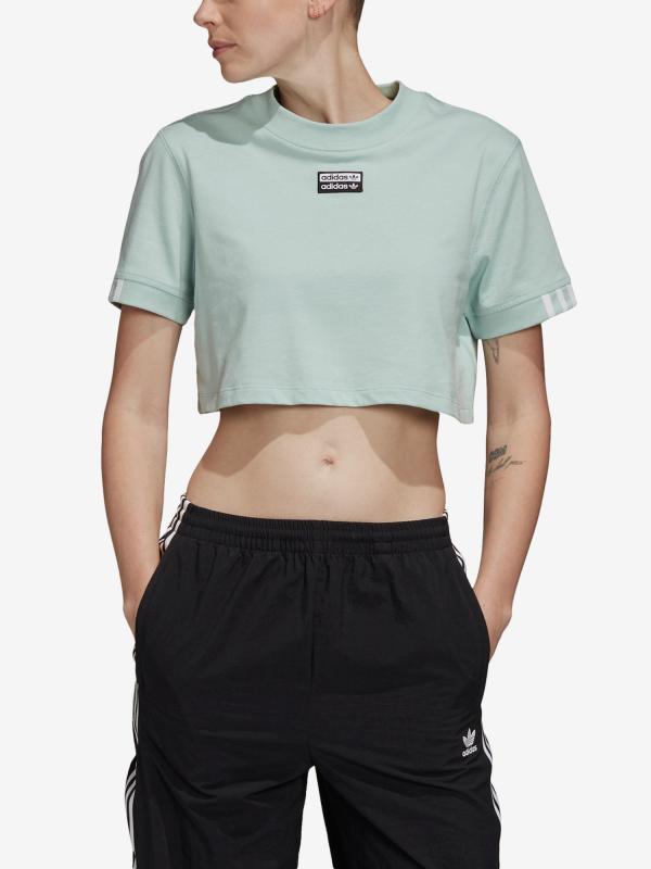 Tričko adidas Originals Tee Cropped Zelená