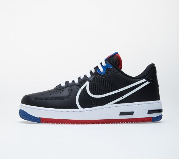 Nike Air Force 1 React Black/ White-Gym Red-Gym Blue