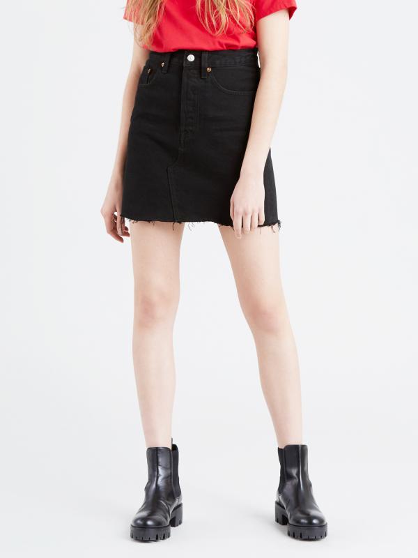 Deconstructed Iconic Boyfriend Sukně Levi's® Černá