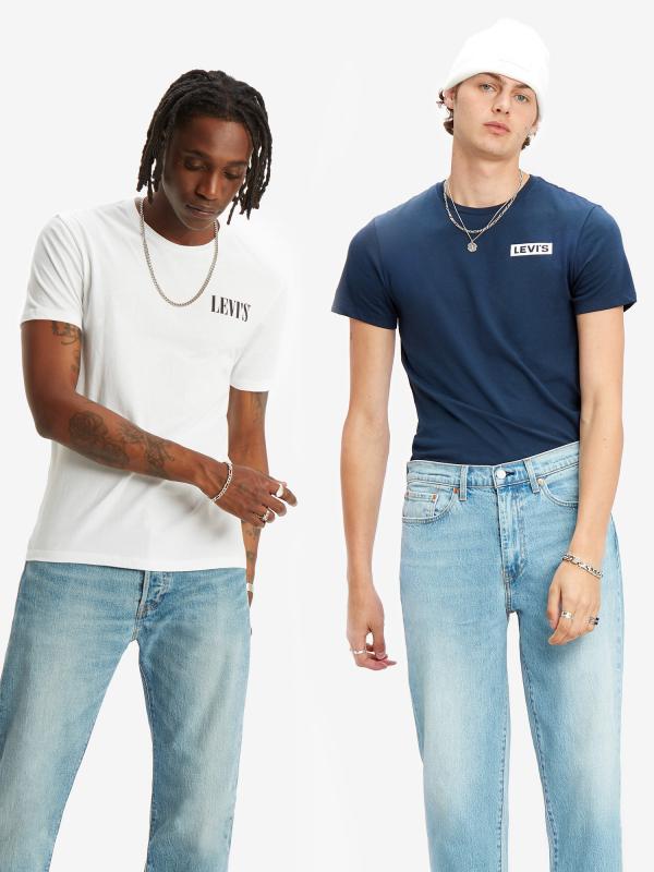 Tričko Levi's® 2Pk Crewneck Graphic 2Pack Tee White / Barevná
