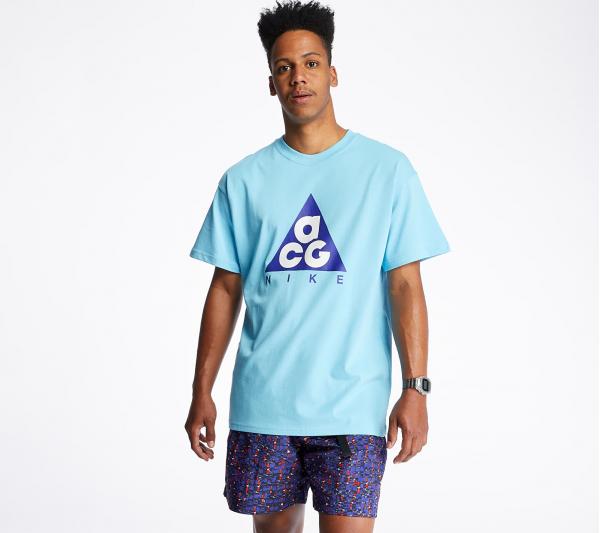 Nike NRG ACG Logo Giant Tee Blue Gale/ Fusion Violet