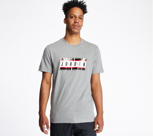 Jordan Sticker Tee Carbon Heather