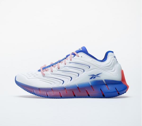 Reebok Zig Kinetica White/ Active Blue/ Radiate Red