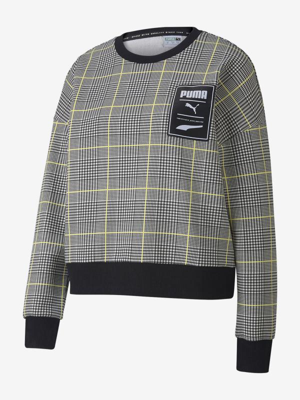 Mikina Puma Recheck Pack Crew Sweat Wmns Šedá