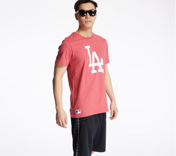 New Era Los Angeles Dodgers Seasonal Team Logo Tee Pink