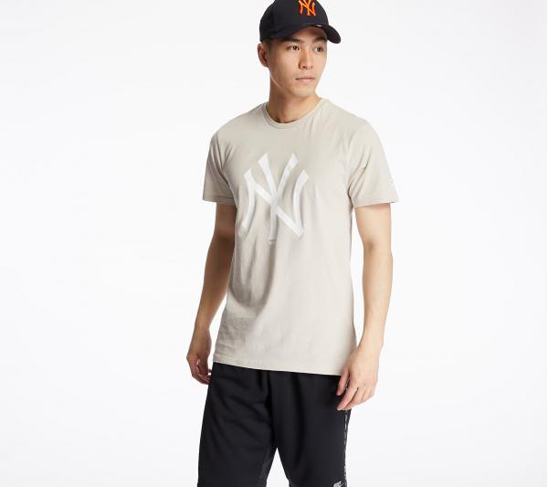New Era MLB Seasonal Team Logo New York Yankees Tee Beige