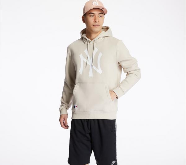New Era MLB Seasonal Logo New York Yankees Hoodie Beige