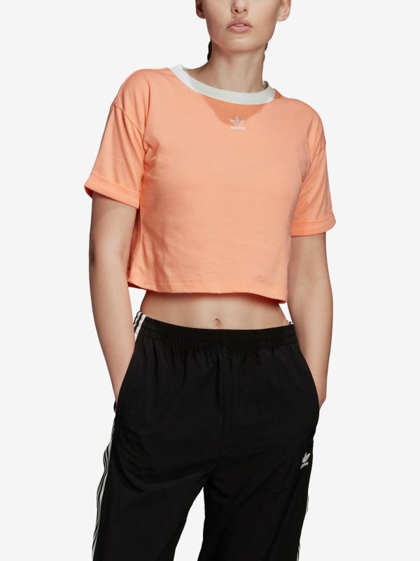 Tričko adidas Originals Crop Top Oranžová