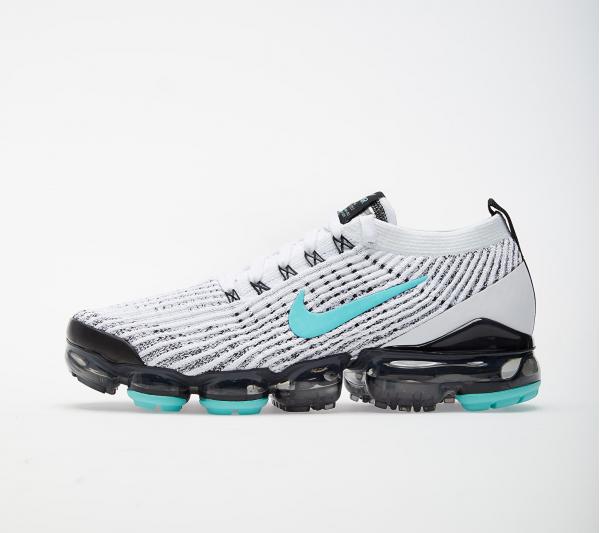 Nike W Air Vapormax Flyknit 3 White/ Aurora Green-Black-Metallic Silver
