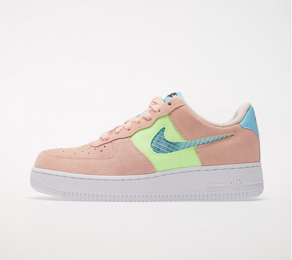 Nike Wmns Air Force 1 '07 SE Washed Coral/ Oracle Aqua-Ghost Green