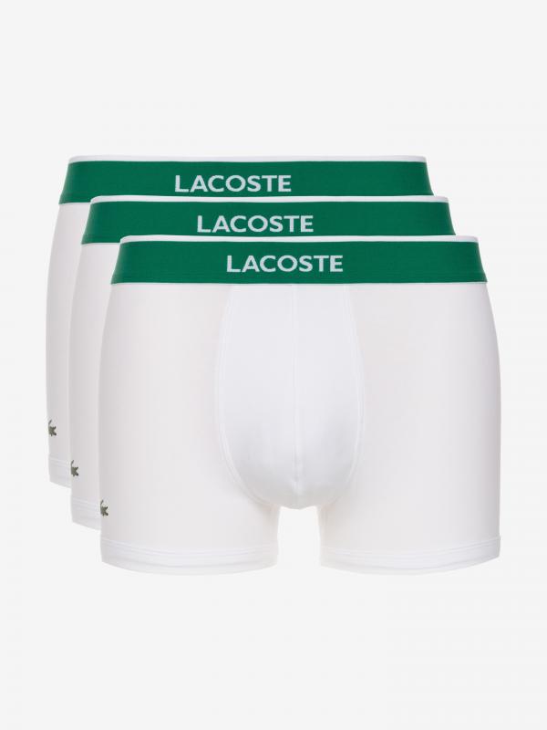 Boxerky 3 ks Lacoste Bílá