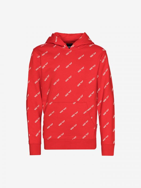 Mikina Vans By Repeat Po Bo Racing Red Červená