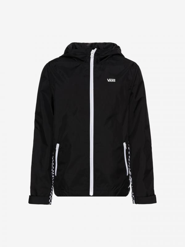 Bunda Vans By Warp Check Windbr Black Černá