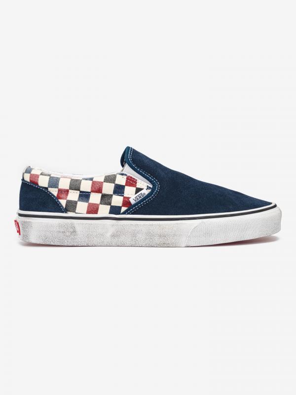 Boty Vans Ua Classic Slip-On (Washed) Modrá