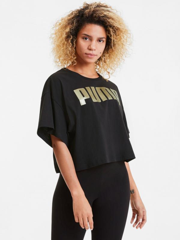 Tričko Puma Rebel Fashion Tee Černá