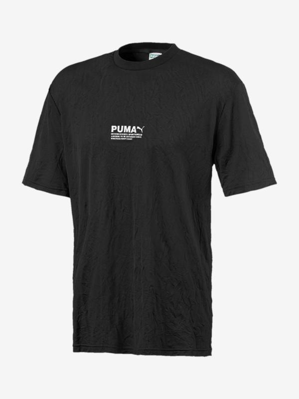 Tričko Puma Avenir Crinkle Tee Černá