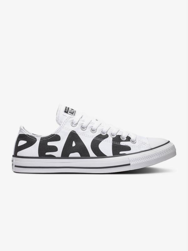 Boty Converse Chuck Taylor All Star Peace Powered Bílá