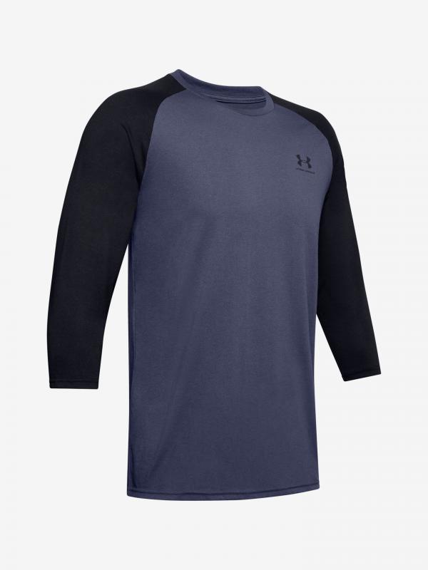 Tričko Under Armour Sportstyle Left Chest 3 4 Tee Modrá