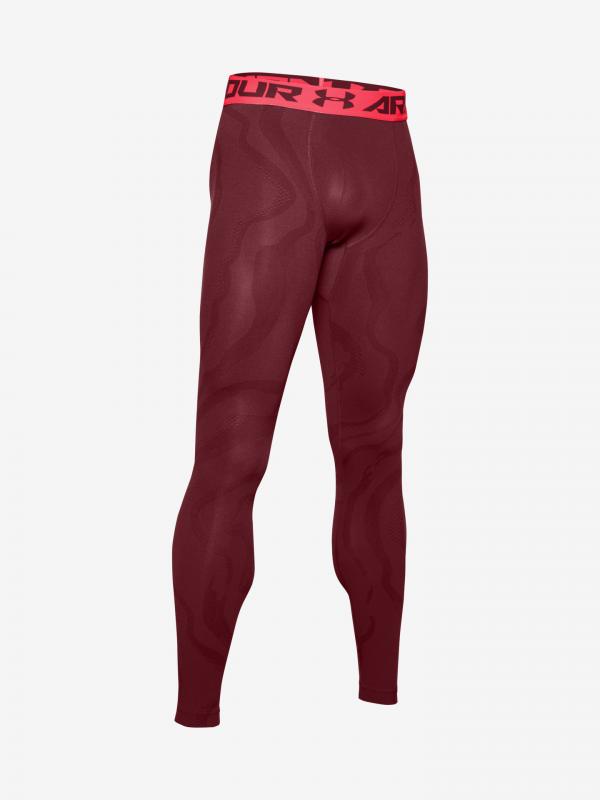 Kompresní legíny Under Armour Armour Hg 2.0 Print Lgs Červená