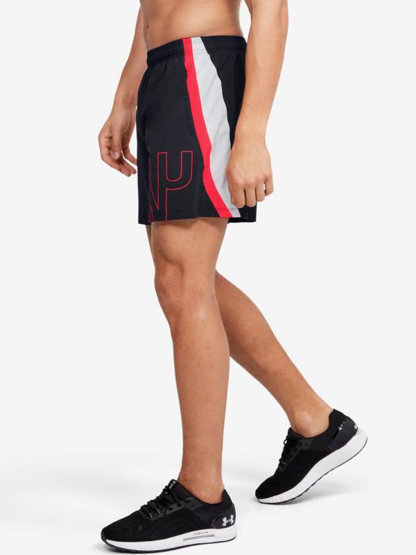 Kraťasy Under Armour M Launch Sw 5'' Graphic Short Černá