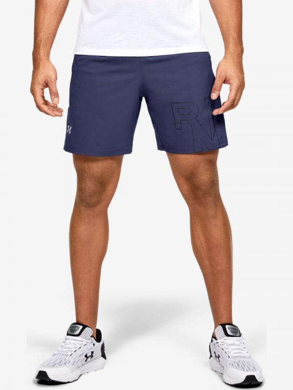 Kraťasy Under Armour M Launch Sw 7'' Graphic Short Modrá