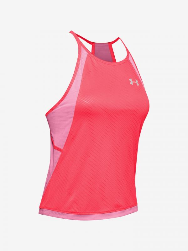 Tílko Under Armour W Qlifier Iso-Chill Embossed Tank Růžová