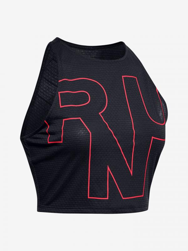 Top Under Armour W Streaker 2.0 Run Crop Top Černá