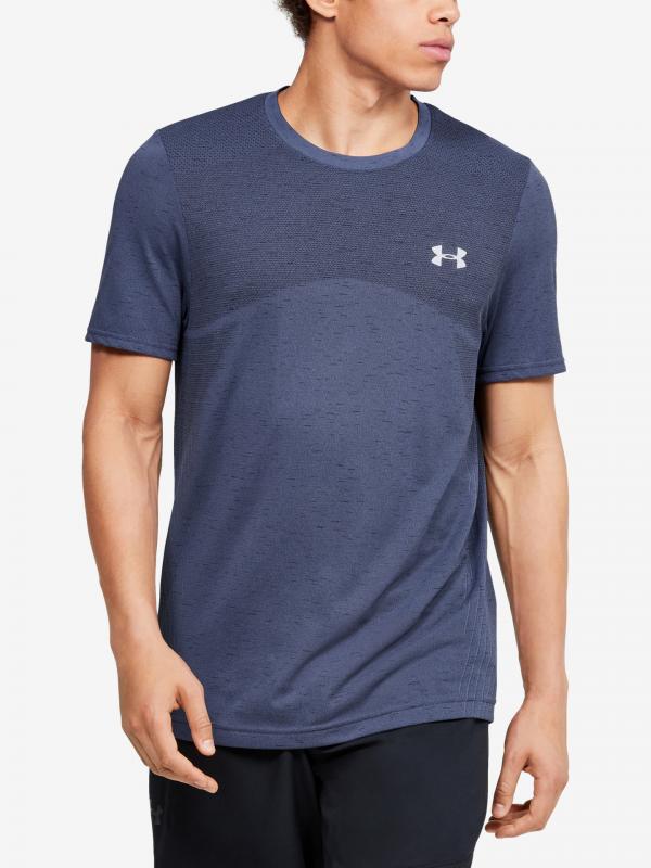 Tričko Under Armour Seamless Ss Modrá
