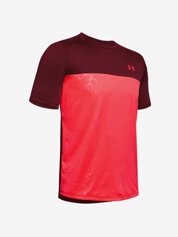 Tričko Under Armour Tech 2.0 Ss Emboss Červená