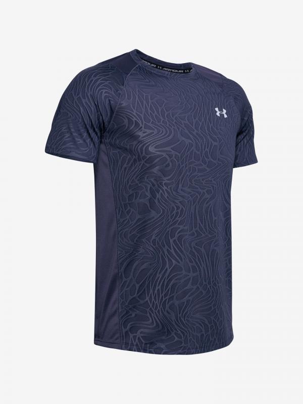 Tričko Under Armour Mk1 Jacqrd Ss Modrá