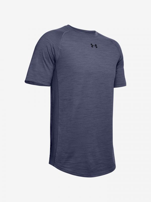 Tričko Under Armour Charged Cotton Ss Modrá
