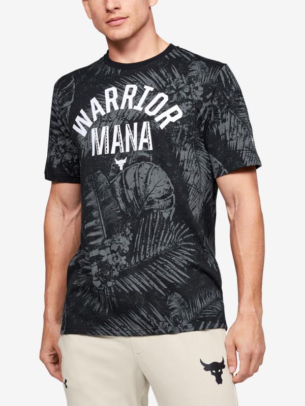 Tričko Under Armour Pjt Rock Aloha Camo Ss Černá