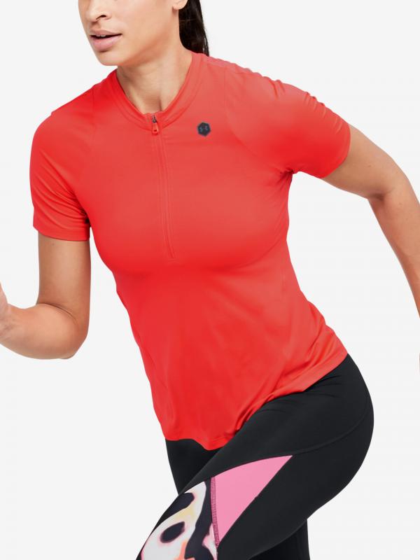 Tričko Under Armour Rush Vent Ss Červená