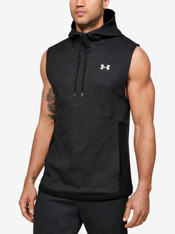 Mikina Under Armour Double Knit Sl Hoodie Černá