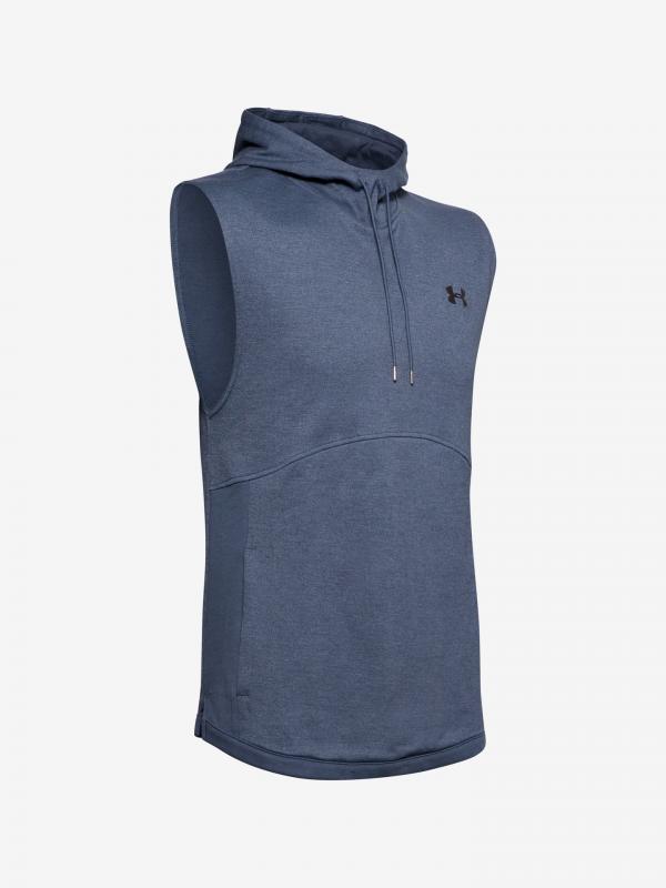 Mikina Under Armour Double Knit Sl Hoodie Modrá
