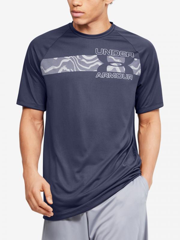 Tričko Under Armour Tech 2.0 Graphic Ss Modrá