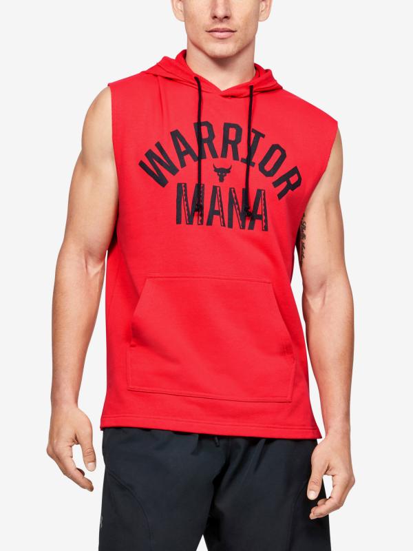 Mikina Under Armour Pjt Rock Terry Sl Hoodie Červená