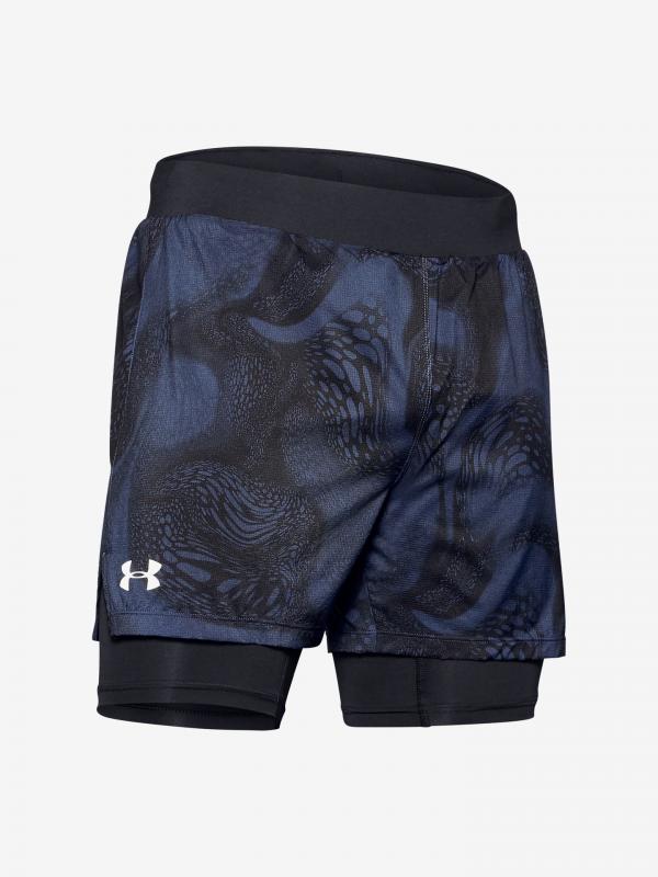 Kraťasy Under Armour M Speedpocket Weightless 2-In-1 Short Modrá
